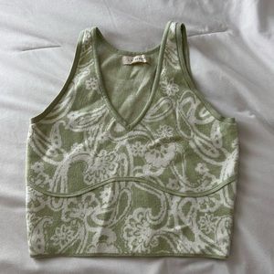 patterned soft cotton tank top